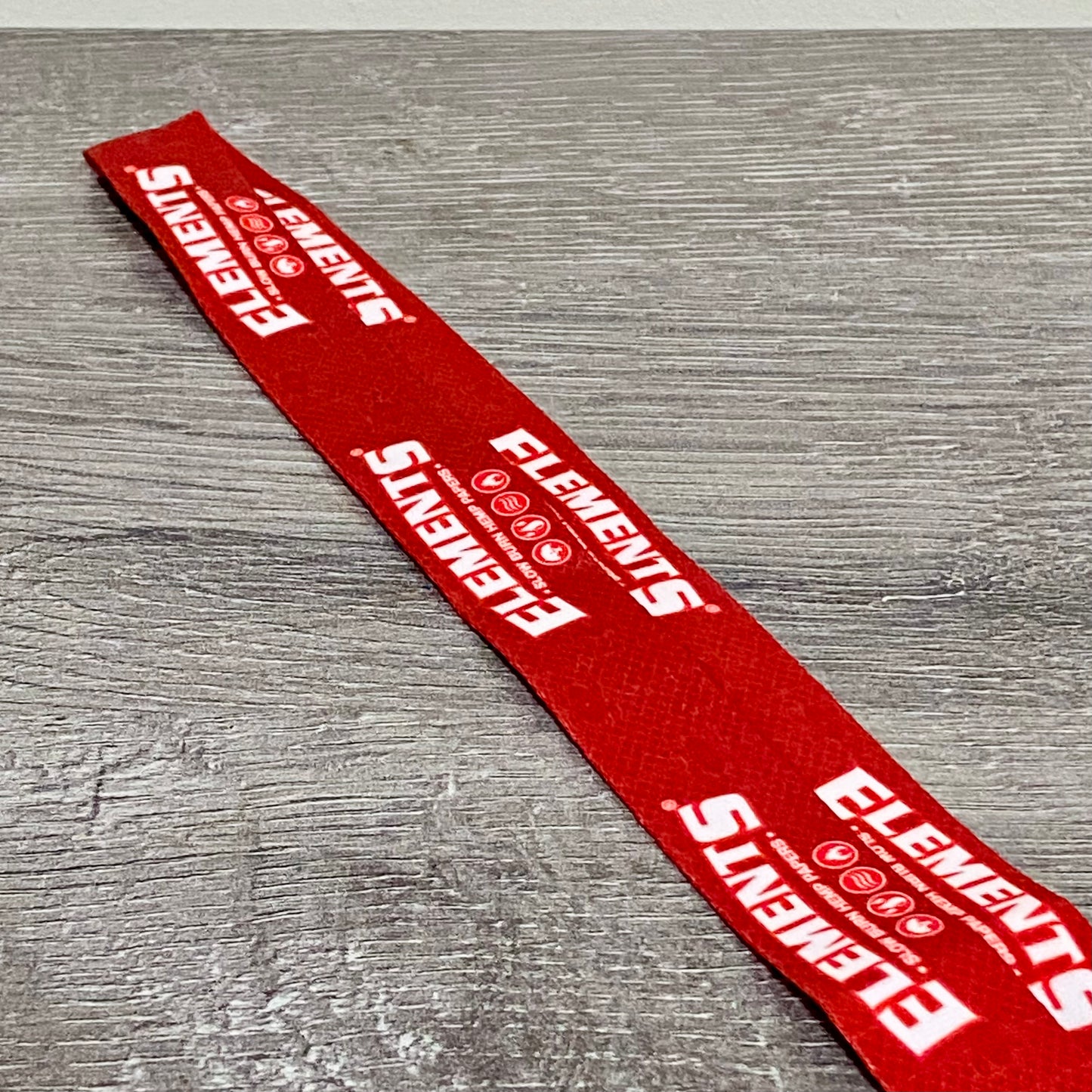 Elements Ultra Thin Rice Papers Lanyard With Snap Hook & Clip Red Neck Strap