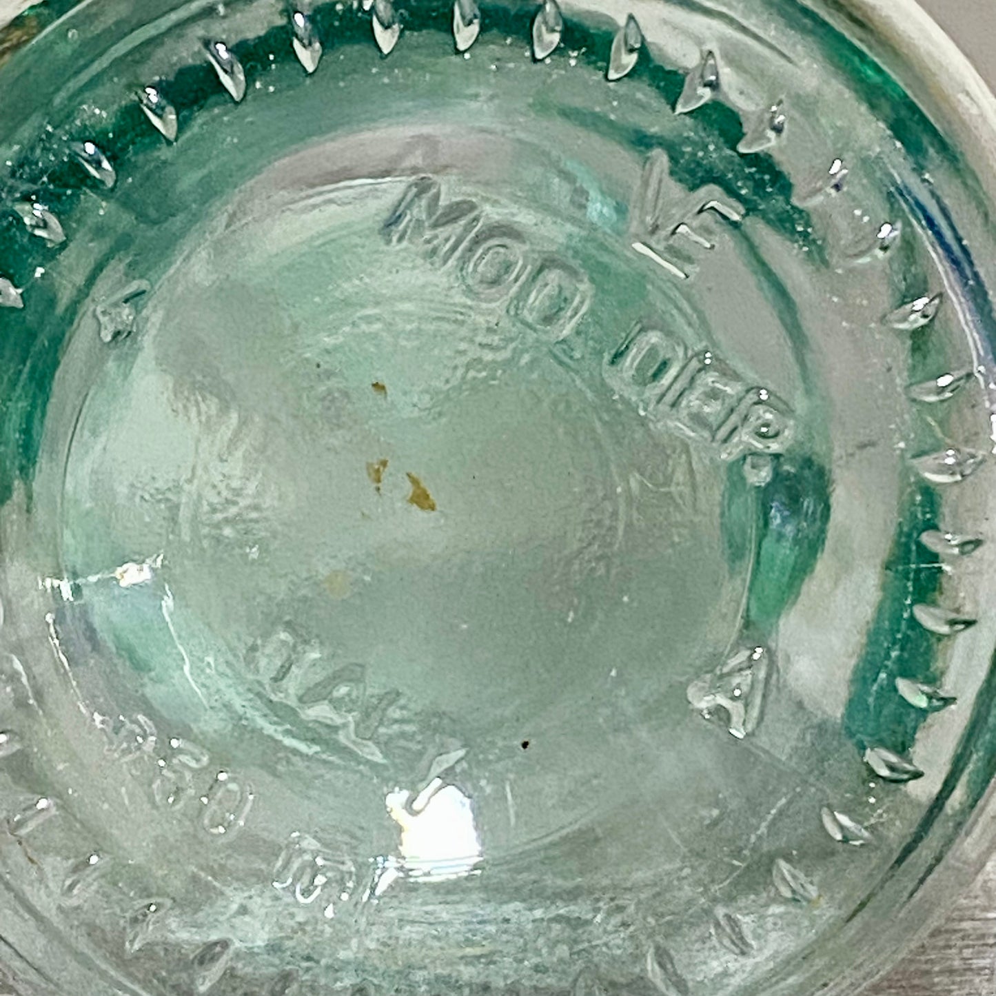 Vintage Clear Vetreria Etrusca Glass Jug With Handle & Artificial Flowers Italy