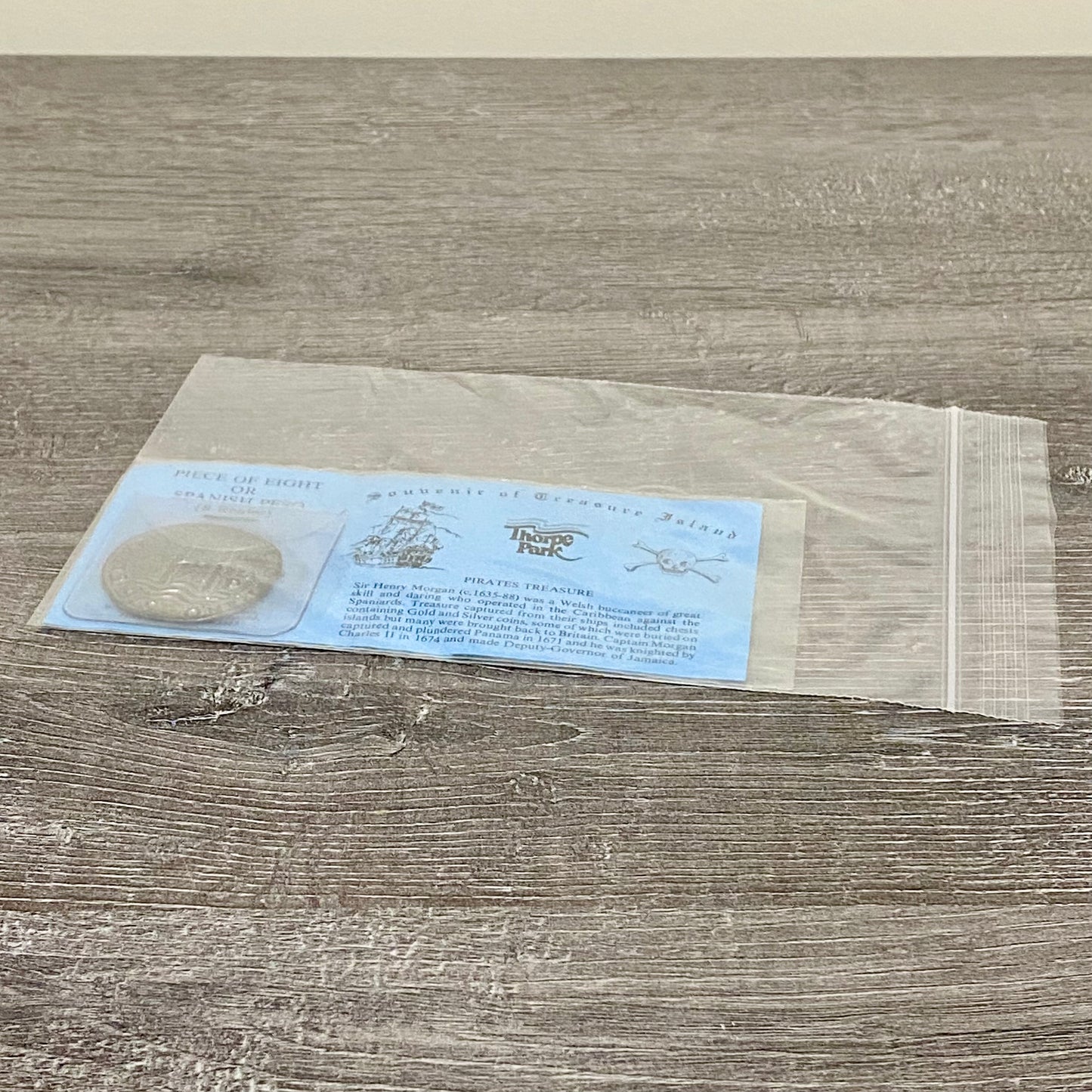 Piece Of Eight Spanish Peso 8 Reales Thorpe Park Pirates Treasure Coin 1676 Rare