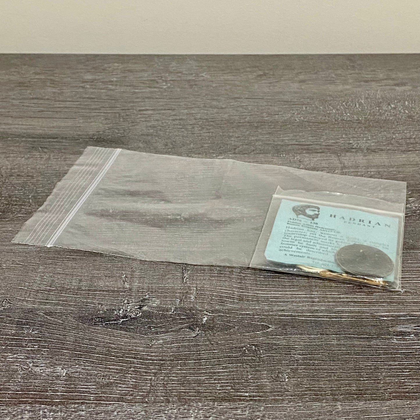 Roman Emperor Hadrian Pendant Necklace Charm Coin Round AD 76-138 Rare