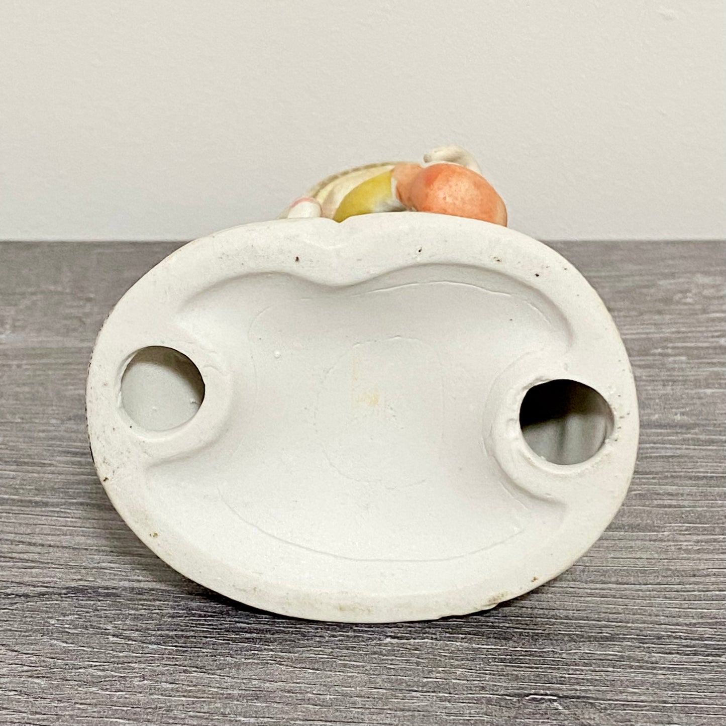 Vintage Porcelain Lady Mary Had A Little Lamb Figurine Ornament Art Deco Figure