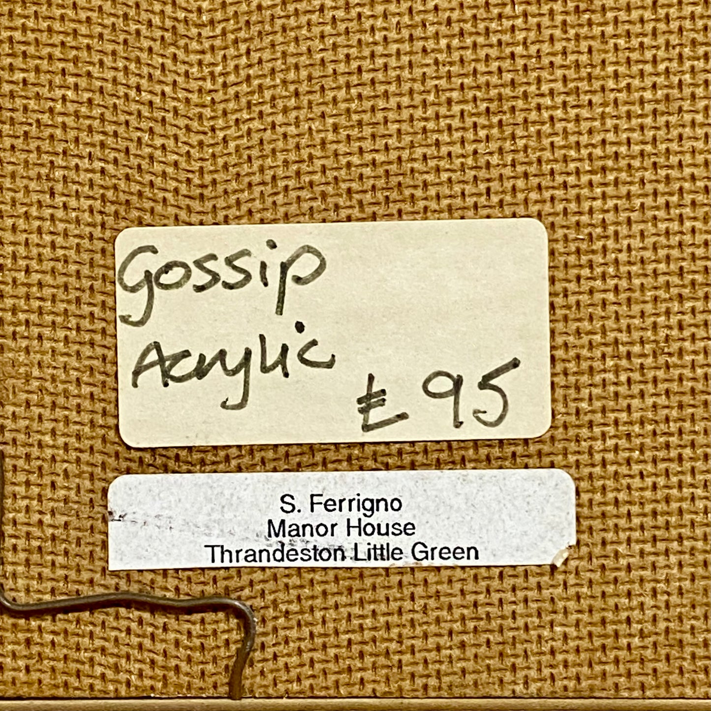 Vintage The Vicarage At Nuenen Oil On Board Painting By Vincent Van Gogh Framed