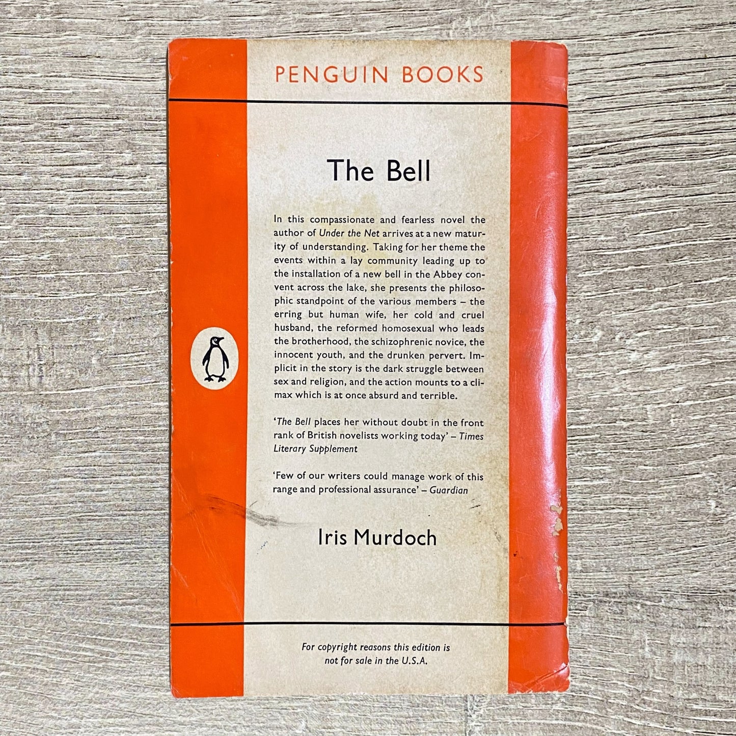 Vintage The Bell By Iris Murdoch No. 1688 Penguin Books 1962 Paperback Book