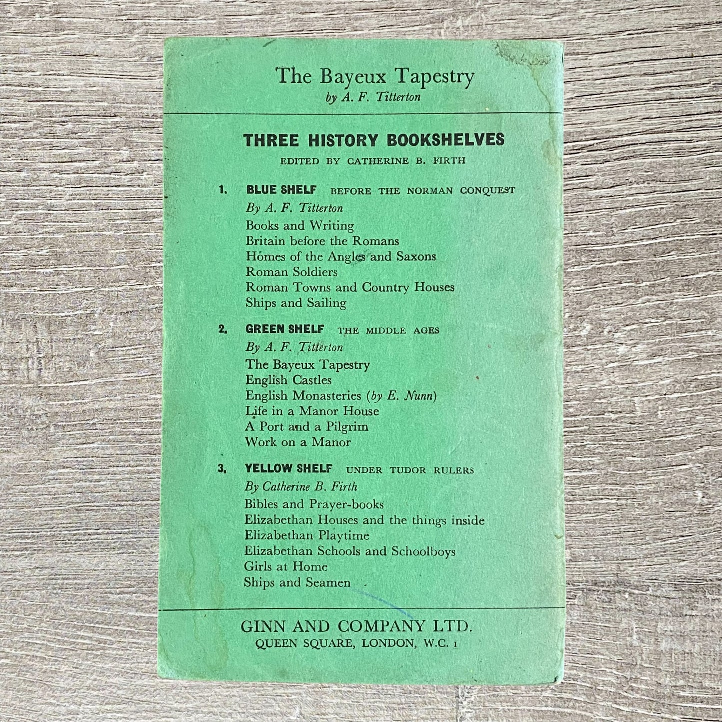 Vintage The Bayeux Tapestry By A.F. Titterton History Bookshelves 1956 Booklet