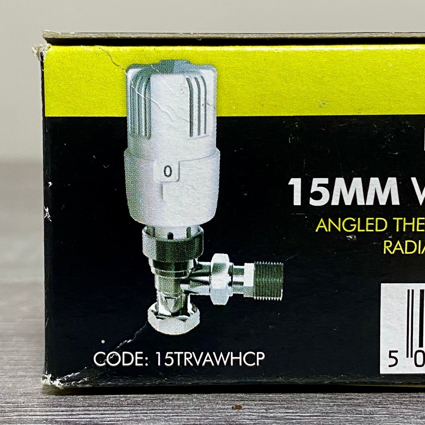 Inta 15mm Trade Angled Twin Pack Thermostatic Radiator Valve & Lock Shield 2pc