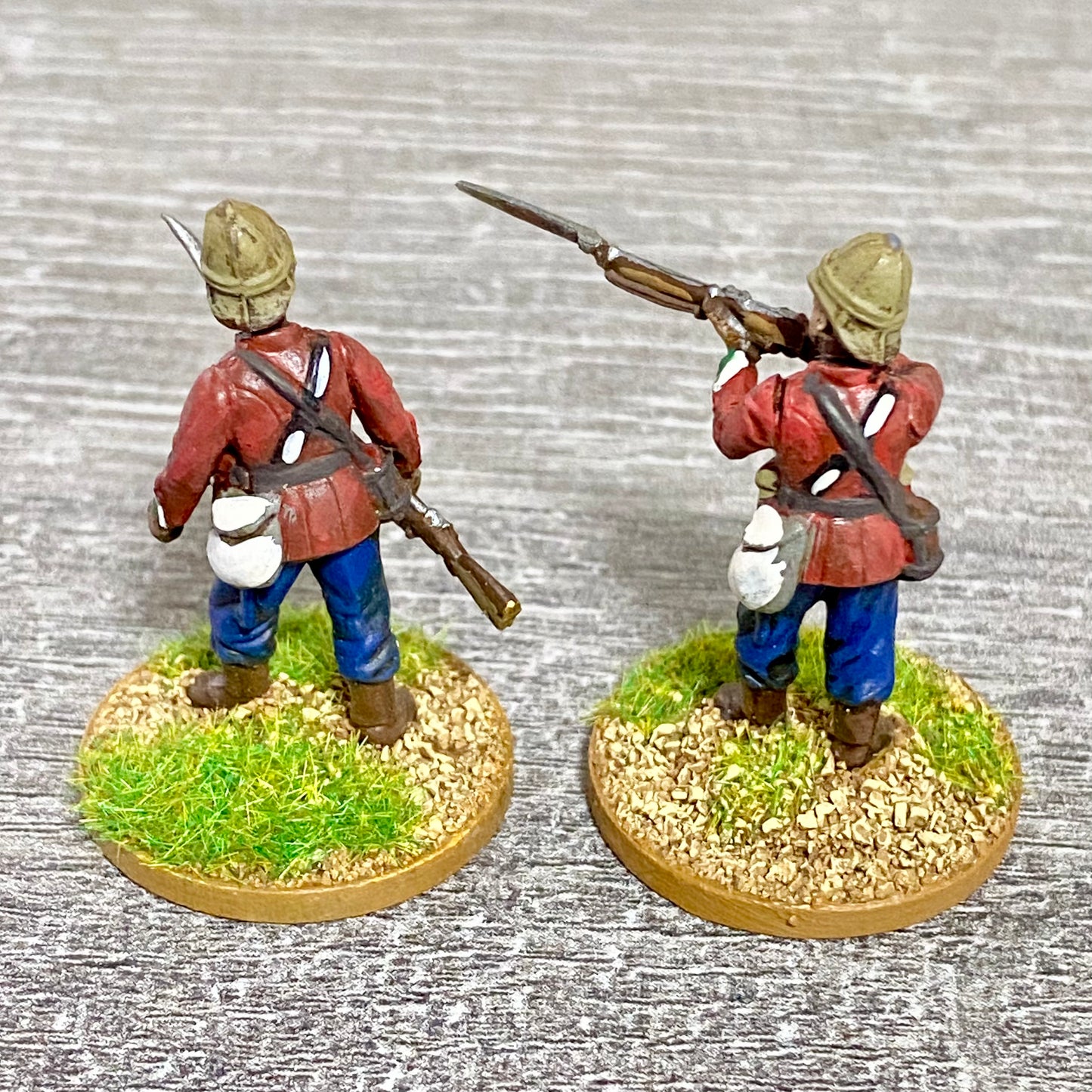 2x 28mm 24th Regiment Of Foot Painted Plastic Miniatures Zulu 1879 War Games #10