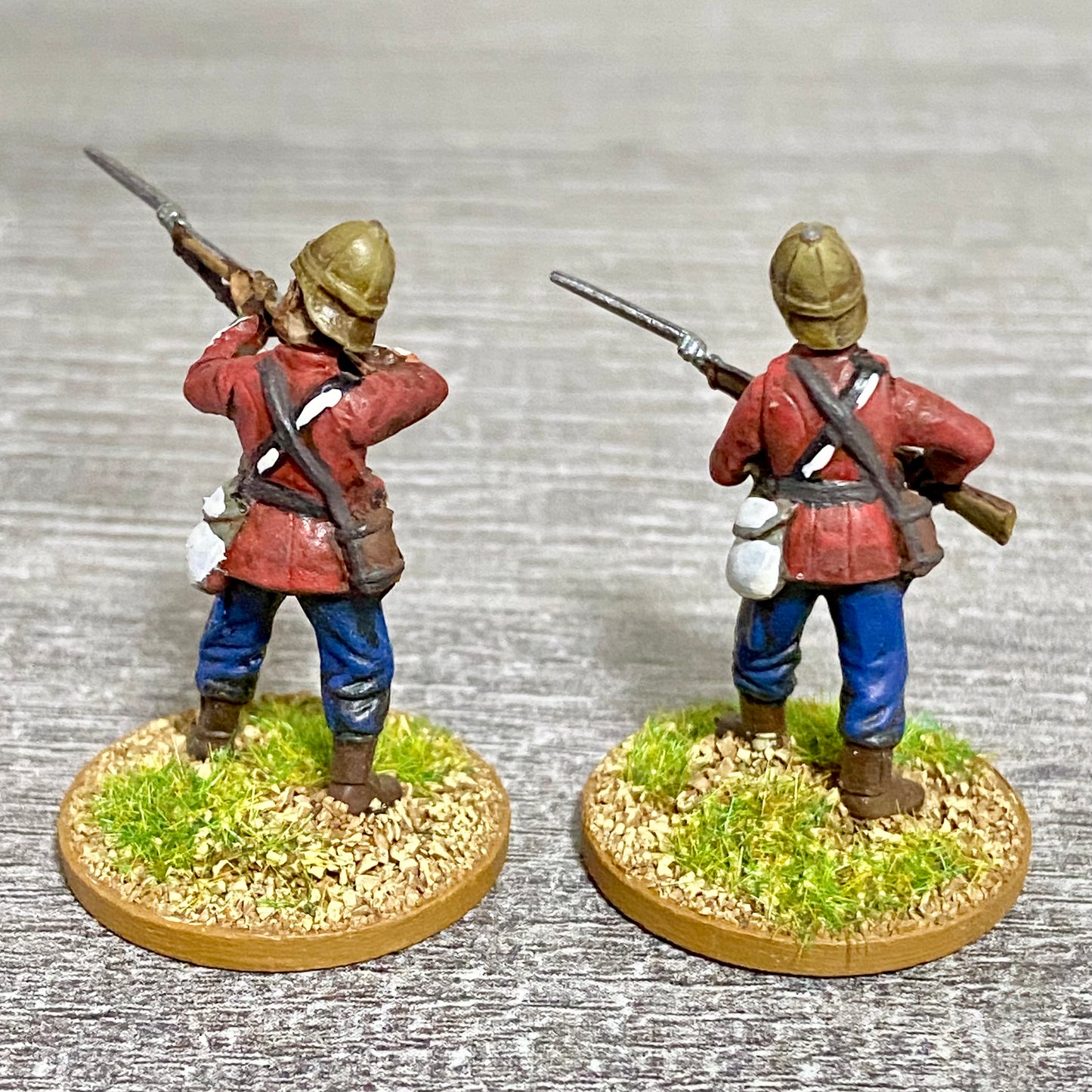 2x 28mm 24th Regiment Of Foot Painted Plastic Miniatures Zulu 1879 War Games #28