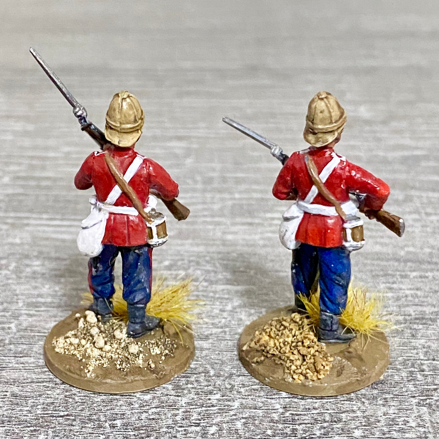 2x 28mm 24th Regiment Of Foot Painted Plastic Miniatures Zulu 1879 Wargaming #11