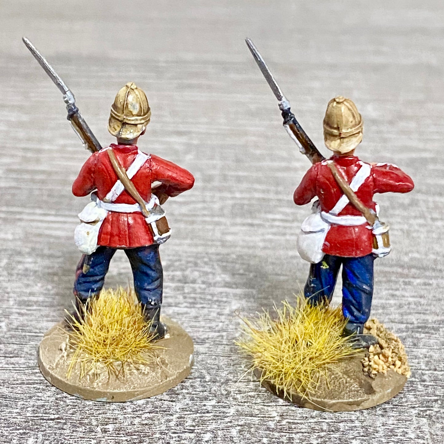 2x 28mm 24th Regiment Of Foot Painted Plastic Miniatures Zulu 1879 Wargaming #17