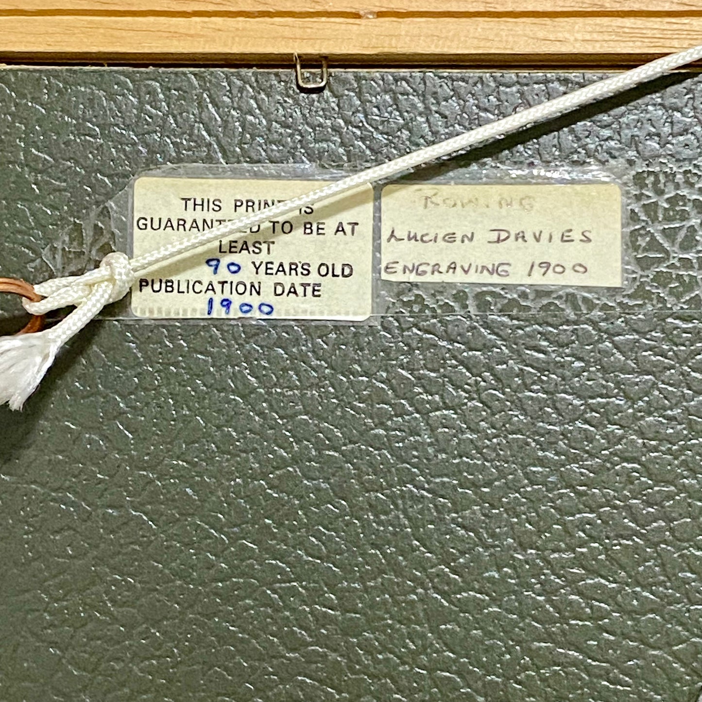 Vintage Rowing Henley Regatta Victorian Art Print Lucien Davis Framed & Glazed