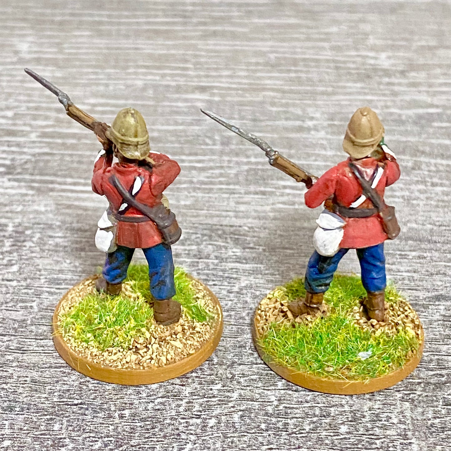2x 28mm 24th Regt Of Foot Painted Plastic Miniatures Zulu 1879 War Games #16