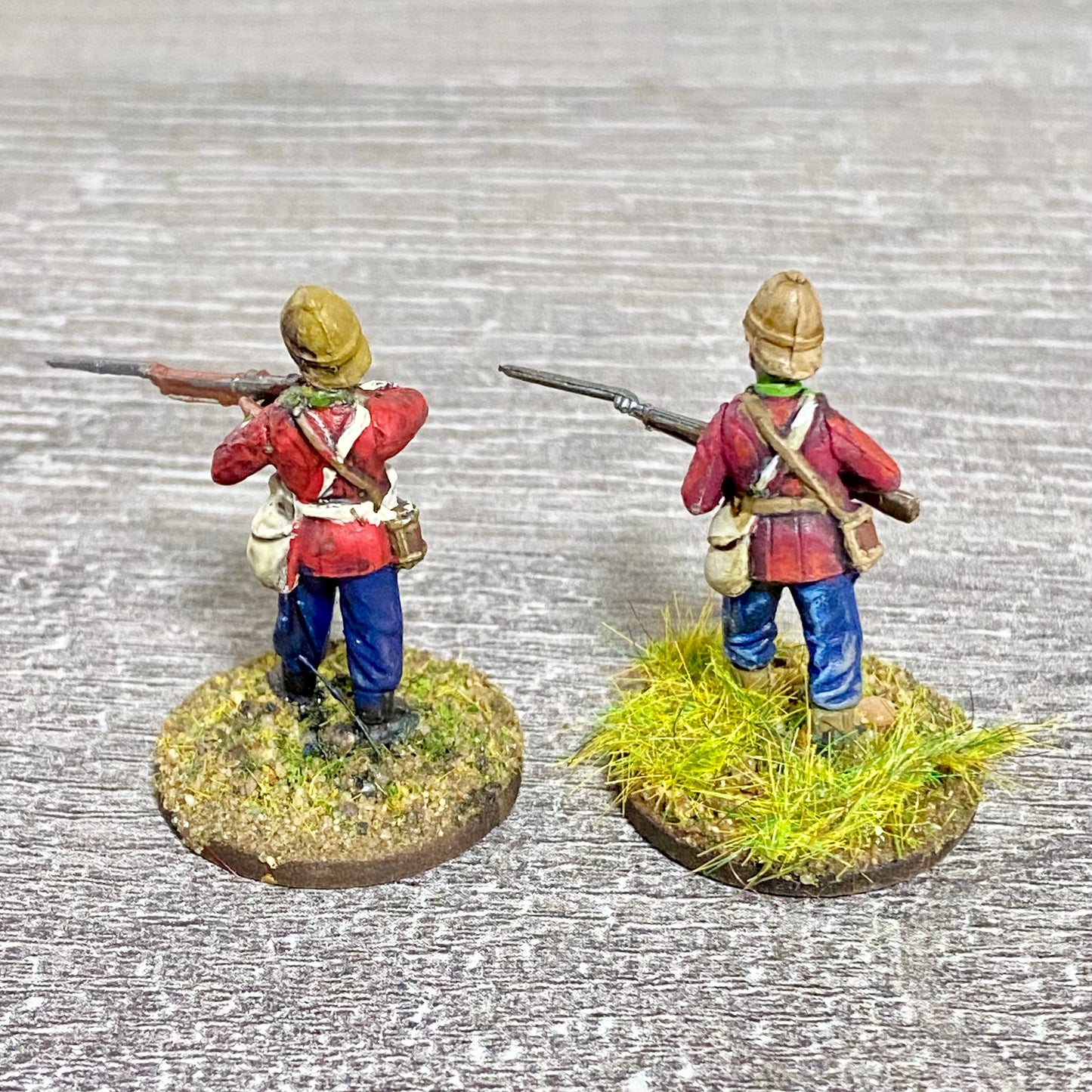 2x 28mm 24th Regt Of Foot Painted Plastic Miniatures Figs Zulu 1879 Wargames #9