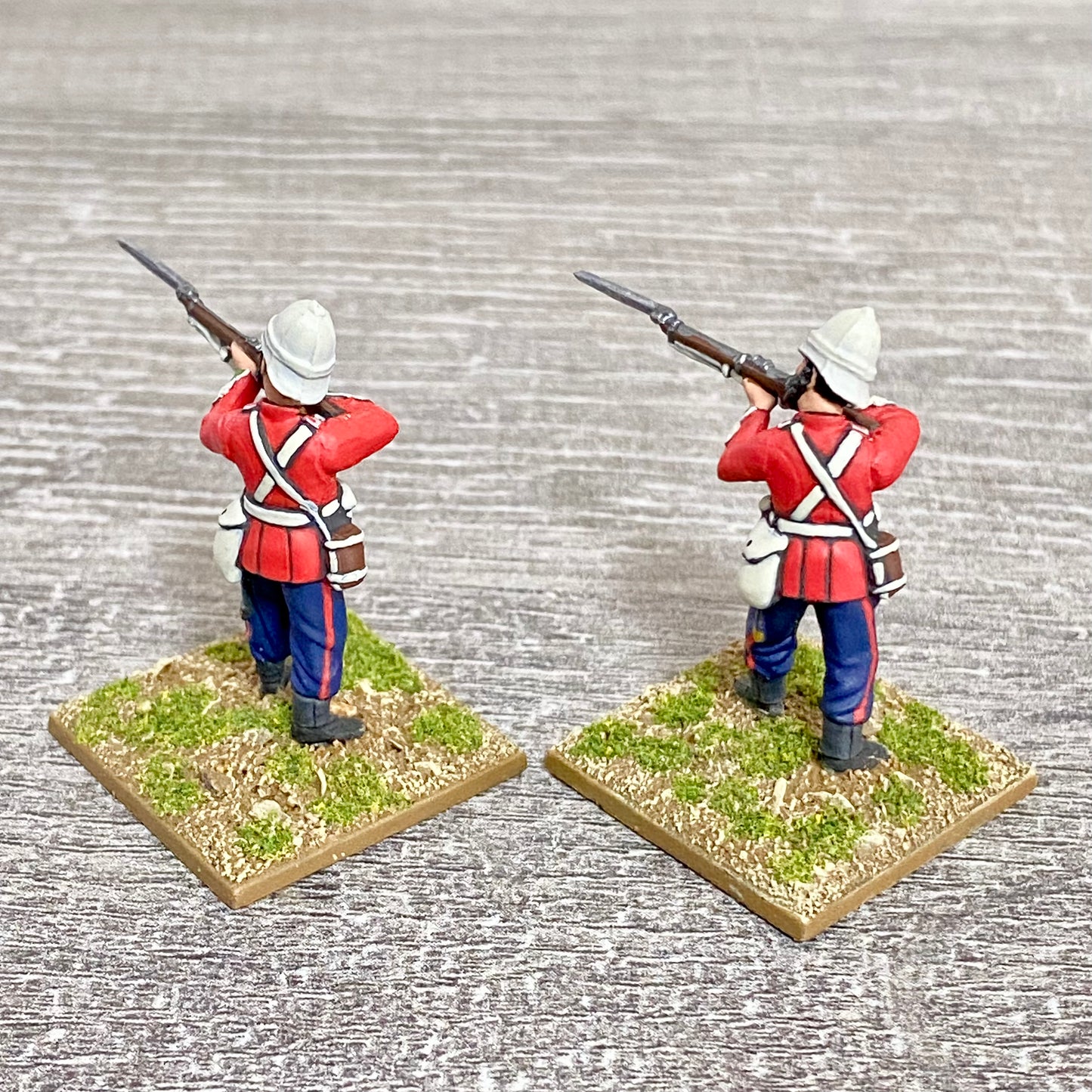 2x 28mm 24th Regt Of Foot Painted Plastic Miniatures Zulu 1879 Warlord Games #12