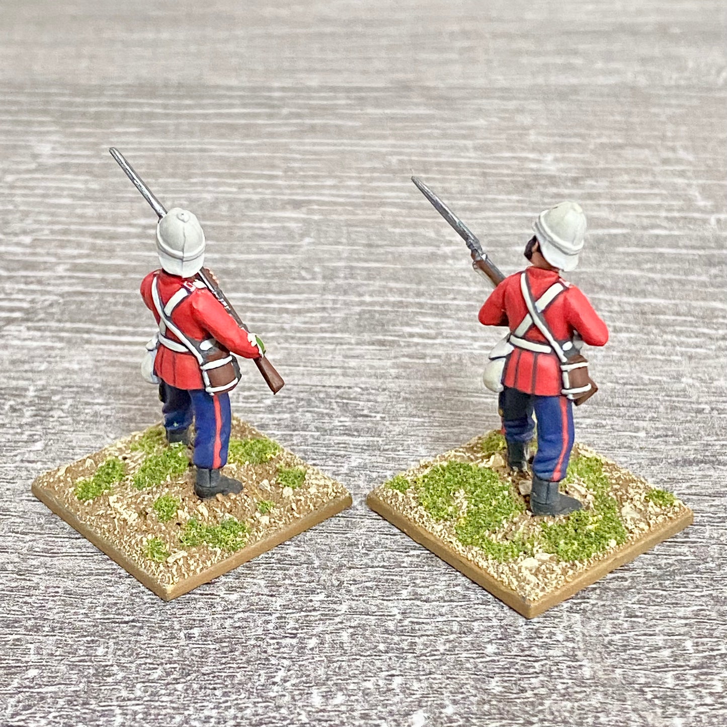 2x 28mm 24th Regt Of Foot Painted Plastic Miniatures Zulu 1879 Warlord Games #17