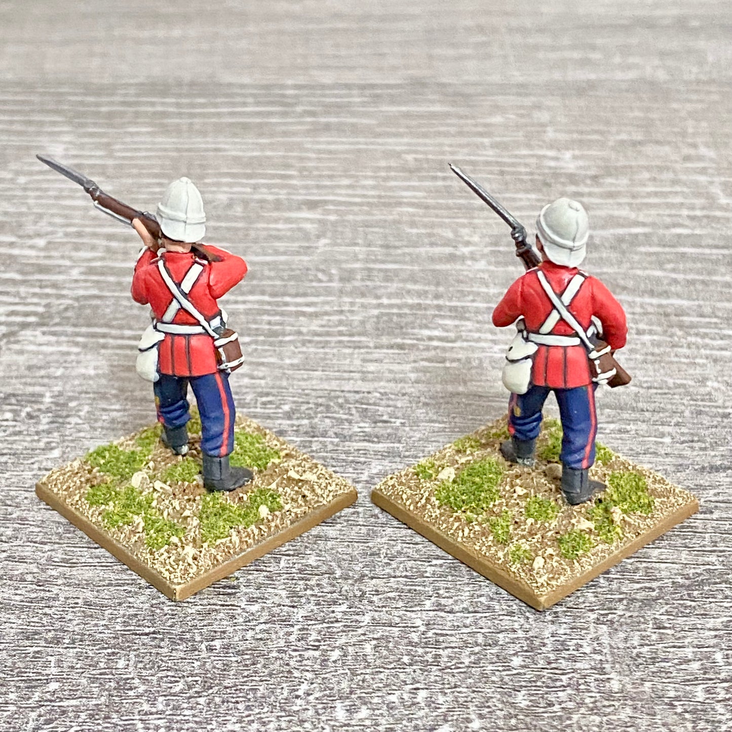 2x 28mm 24th Regt Of Foot Painted Plastic Miniatures Zulu 1879 Warlord Games #20