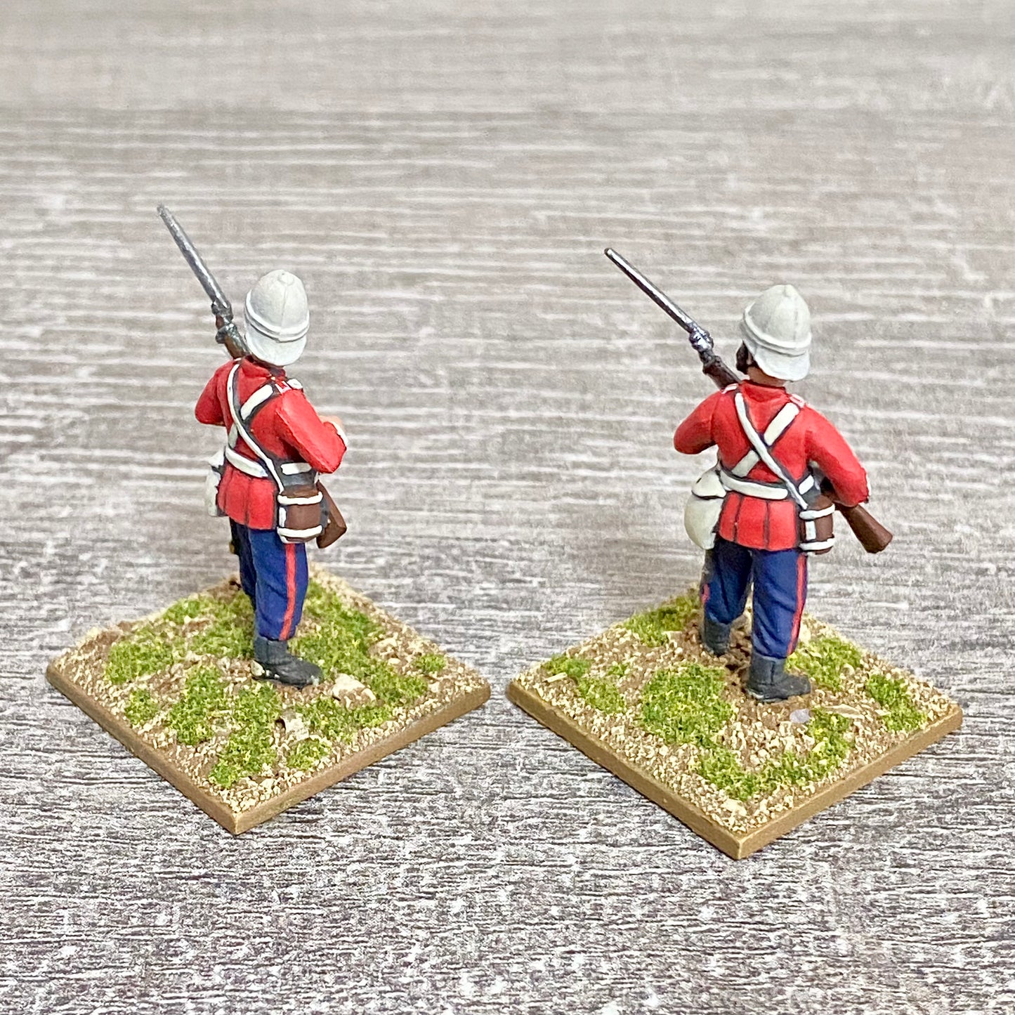 2x 28mm 24th Regt Of Foot Painted Plastic Miniatures Zulu 1879 Warlord Games #22