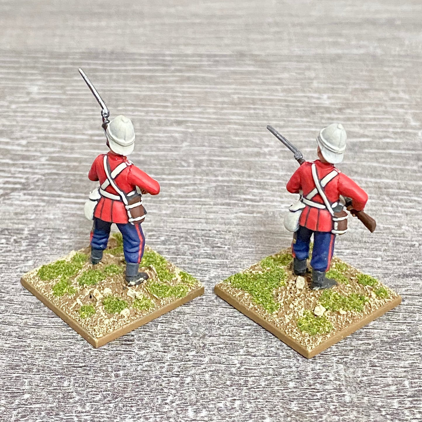 2x 28mm 24th Regt Of Foot Painted Plastic Miniatures Zulu 1879 Warlord Games #24