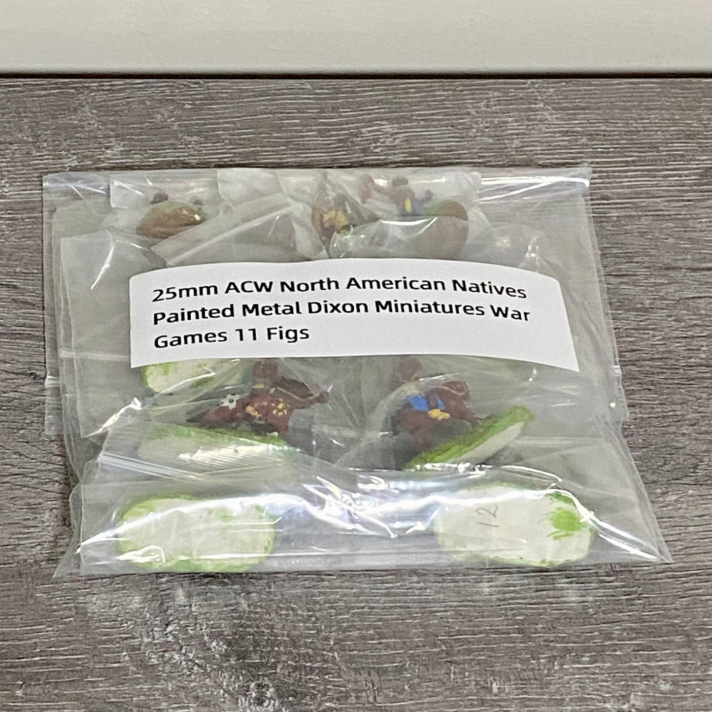 25mm ACW North American Natives Painted Metal Dixon Miniatures War Games 11 Figs