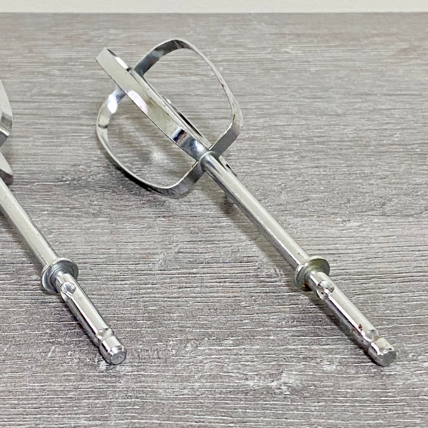 Hand Mixer Beater Pair 6” Long Universal Kitchen Whisk Cake Stainless Steel 2x