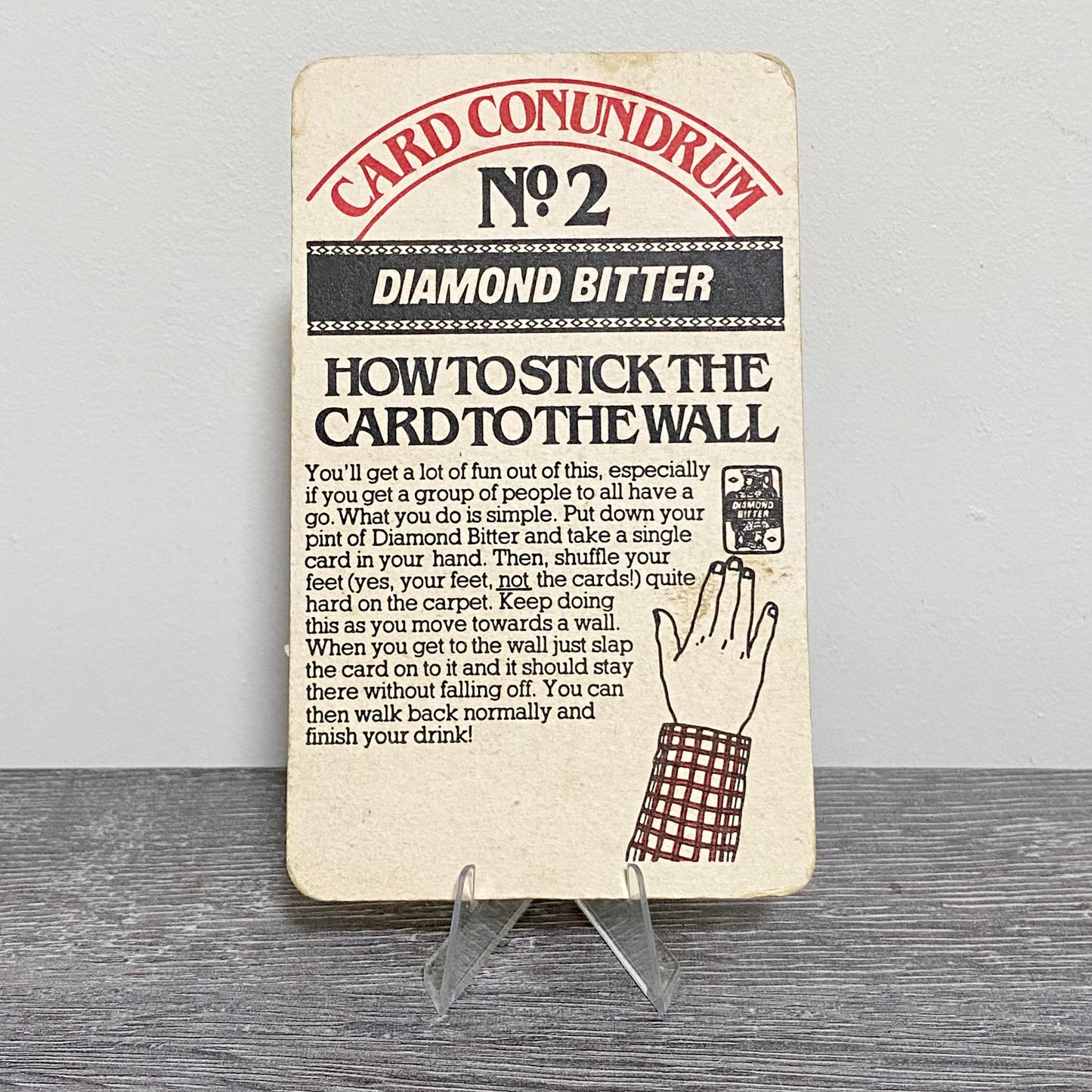 Vintage Diamond Bitter No.2 Brewery Beer Mat Collectible Pub Coaster Breweriana