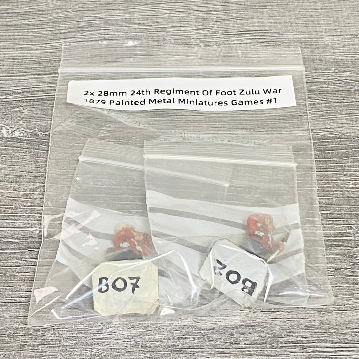 2x 28mm 24th Regiment Of Foot Zulu War 1879 Painted Metal Miniatures Games #1