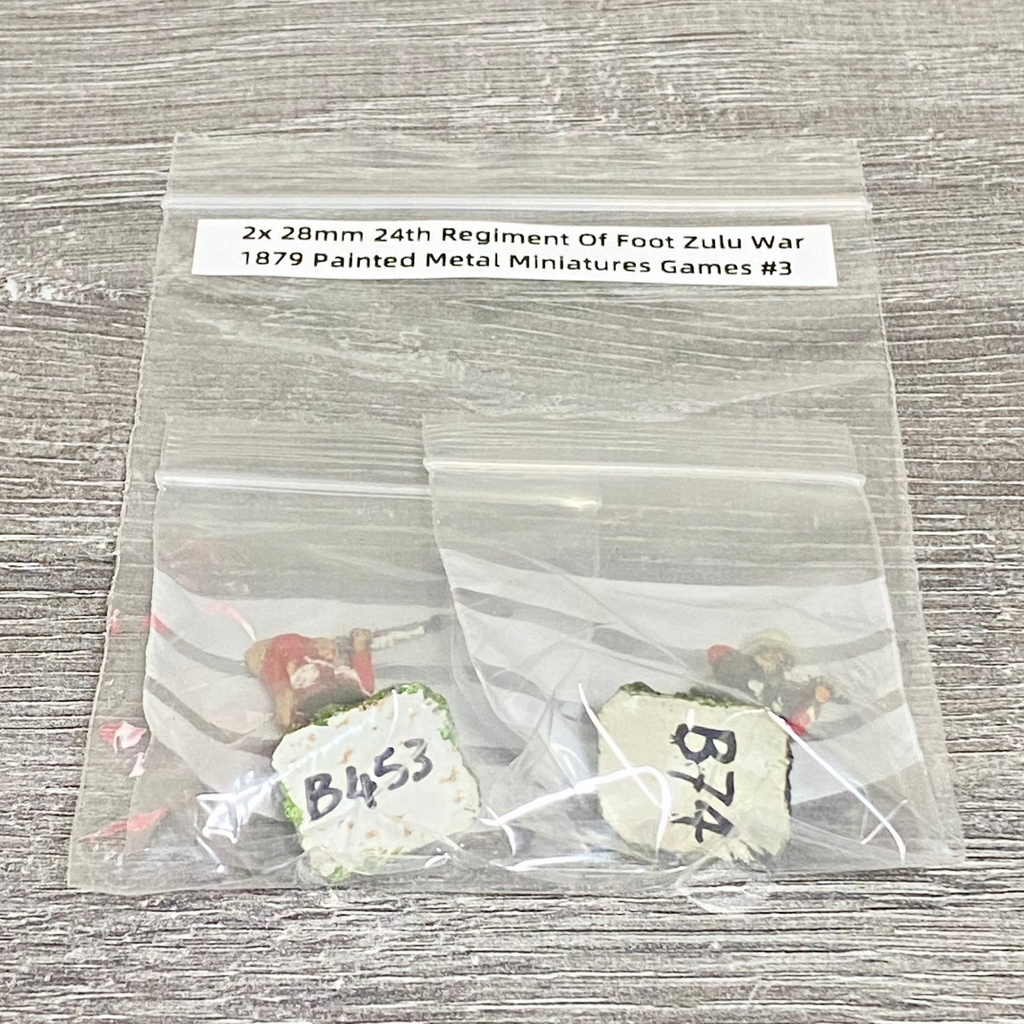 2x 28mm 24th Regiment Of Foot Zulu War 1879 Painted Metal Miniatures Games #3