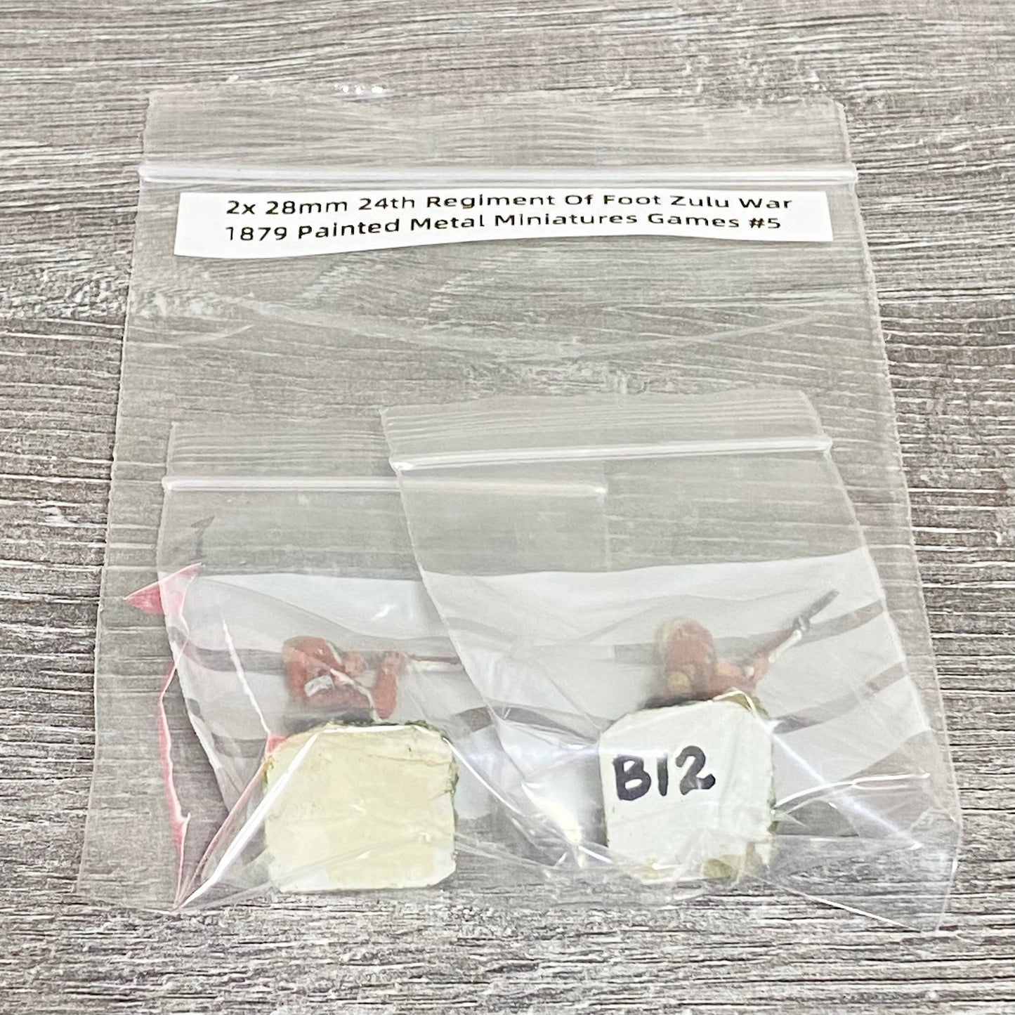 2x 28mm 24th Regiment Of Foot Zulu War 1879 Painted Metal Miniatures Games #5