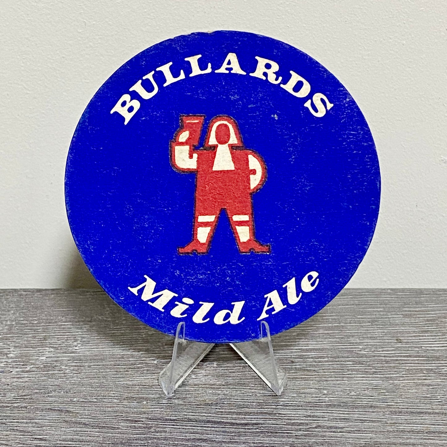Vintage Bullards Mild Ale Norwich Beer Mat Collectible Retro 1970s Pub Coaster