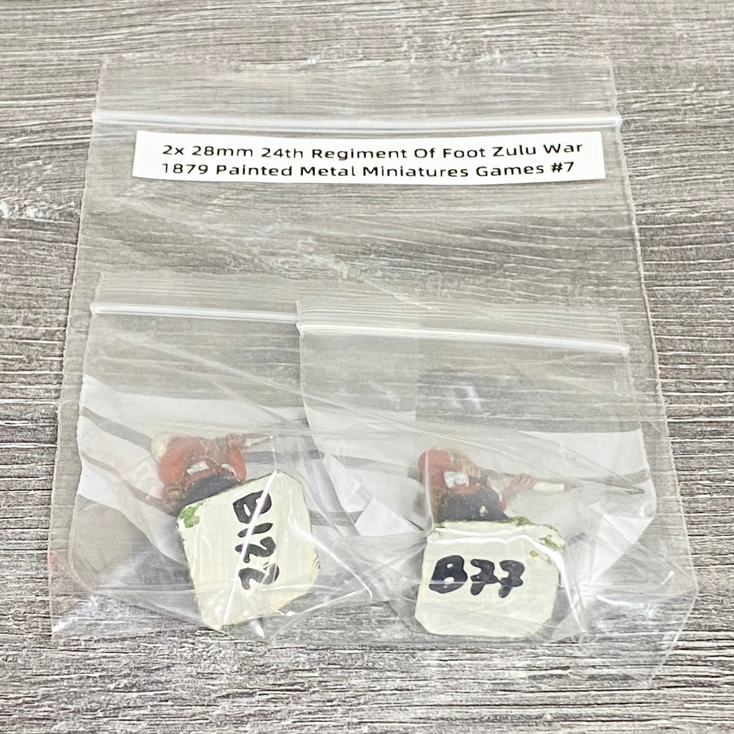 2x 28mm 24th Regiment Of Foot Zulu War 1879 Painted Metal Miniatures Games #7