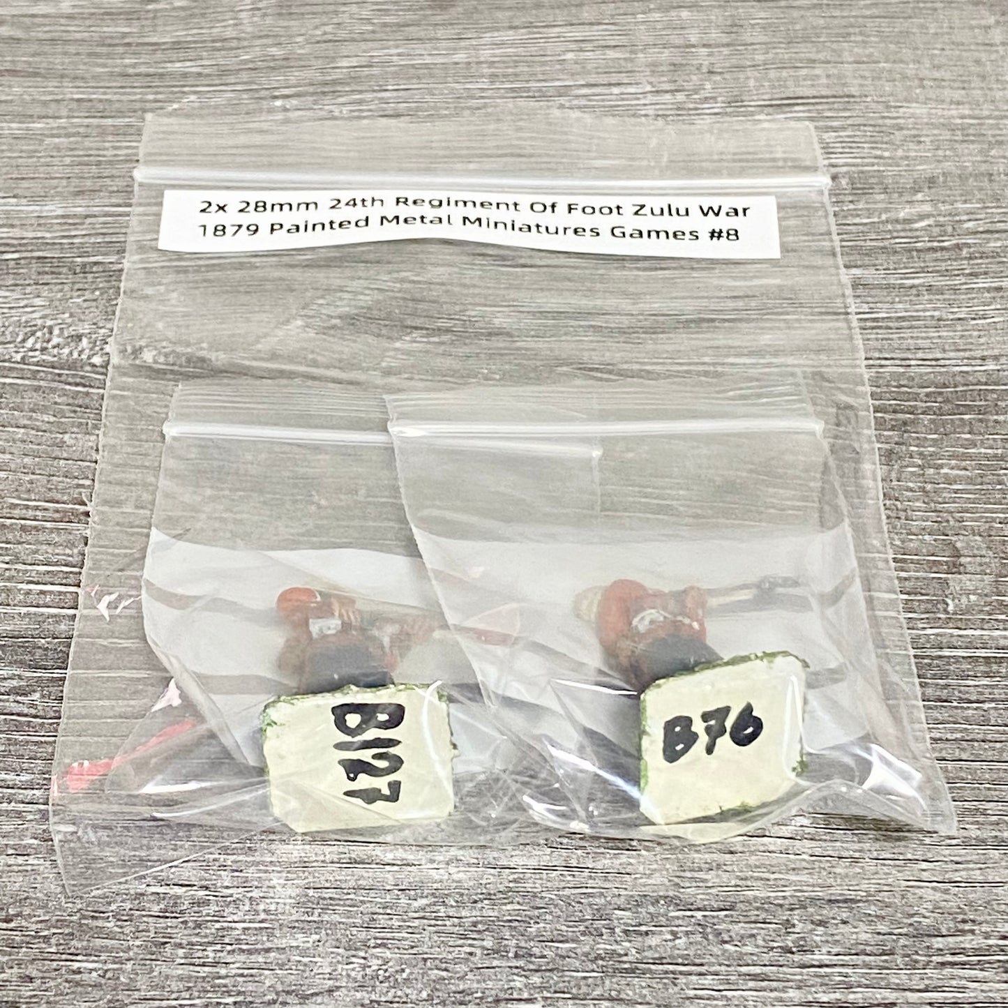 2x 28mm 24th Regiment Of Foot Zulu War 1879 Painted Metal Miniatures Games #8