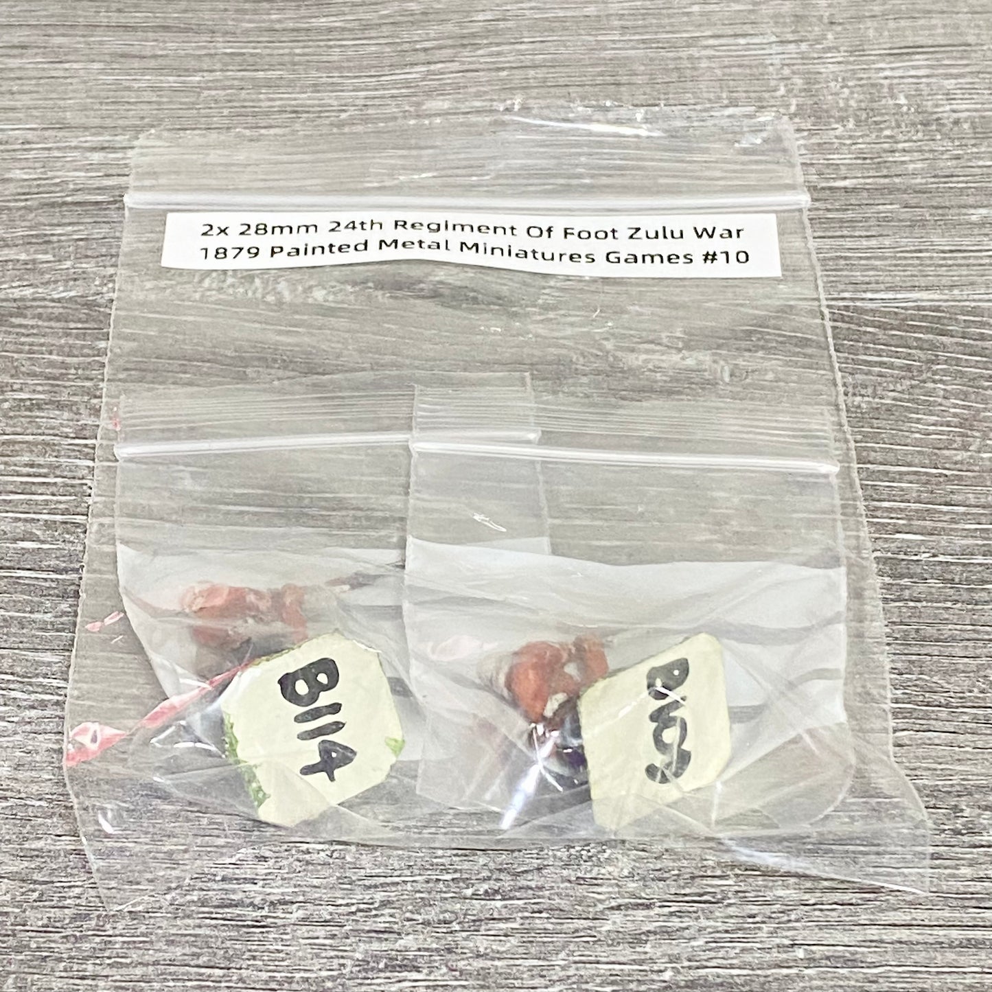 2x 28mm 24th Regiment Of Foot Zulu War 1879 Painted Metal Miniatures Games #10