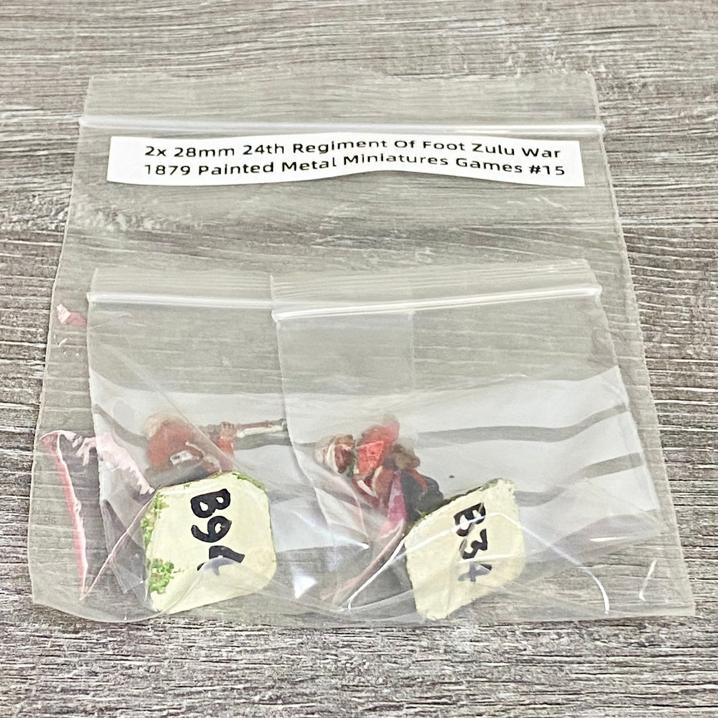 2x 28mm 24th Regiment Of Foot Zulu War 1879 Painted Metal Miniatures Games #15