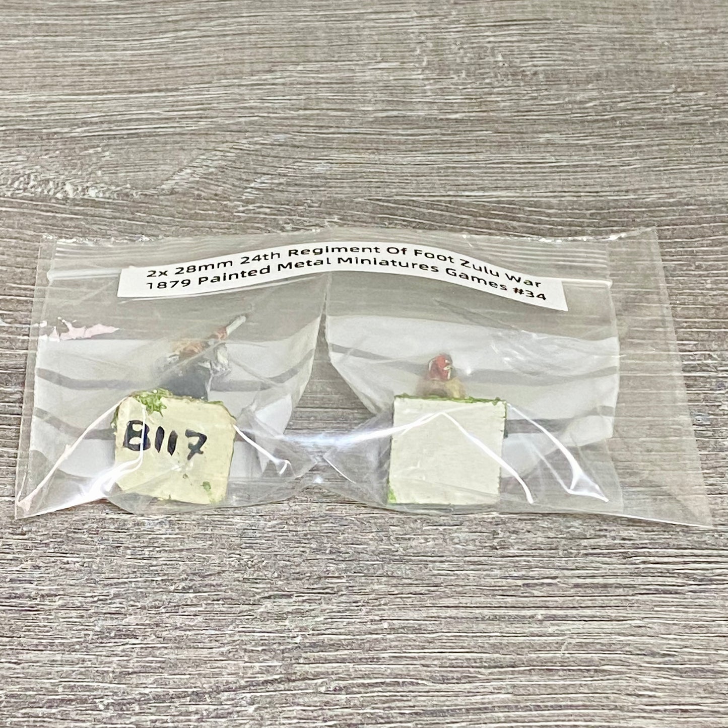 2x 28mm 24th Regiment Of Foot Zulu War 1879 Painted Metal Miniatures Games #34