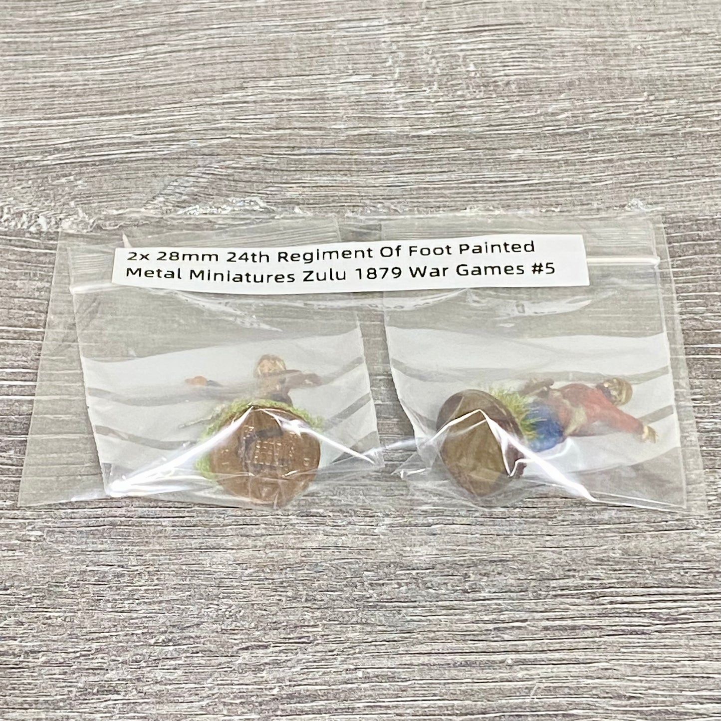 2x 28mm 24th Regiment Of Foot Painted Metal Miniatures Zulu 1879 War Games #5