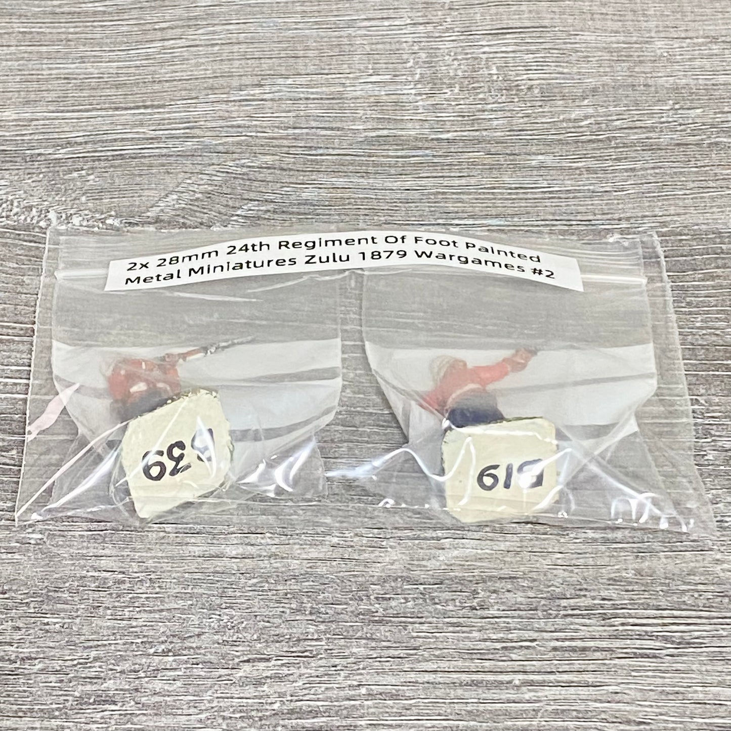 2x 28mm 24th Regiment Of Foot Painted Metal Miniatures Zulu 1879 Wargames #2