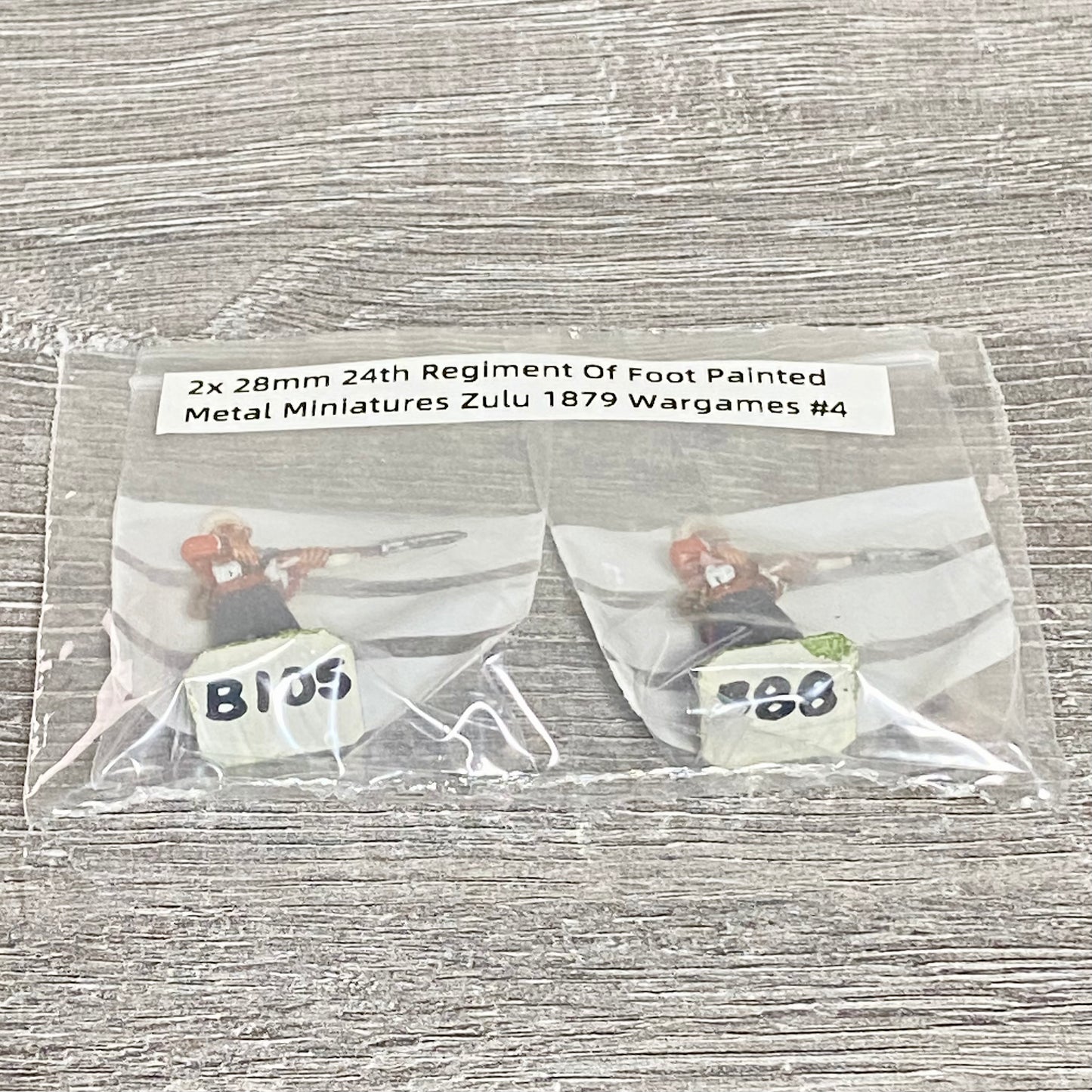 2x 28mm 24th Regiment Of Foot Painted Metal Miniatures Zulu 1879 Wargames #4
