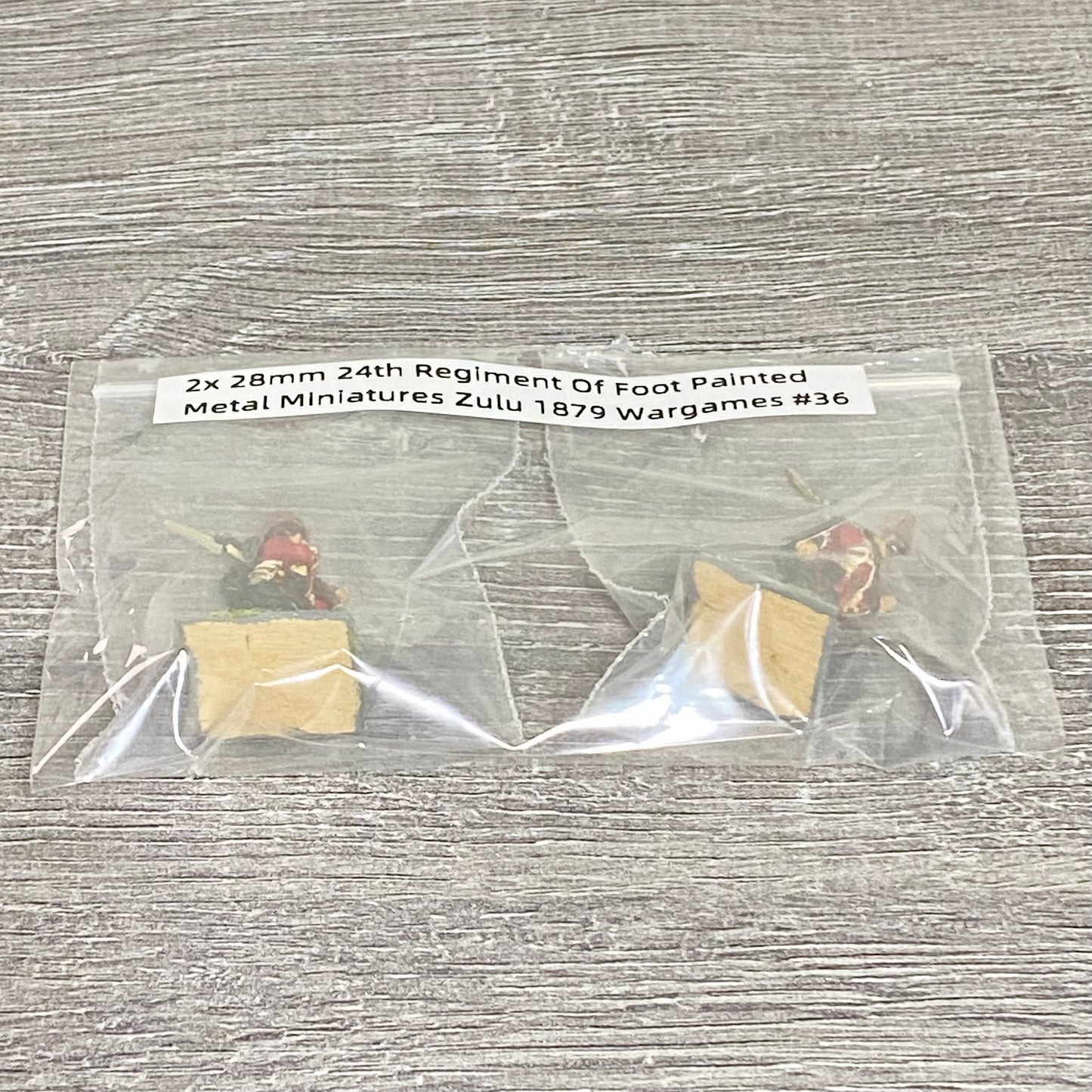 2x 28mm 24th Regiment Of Foot Painted Metal Miniatures Zulu 1879 Wargames #36