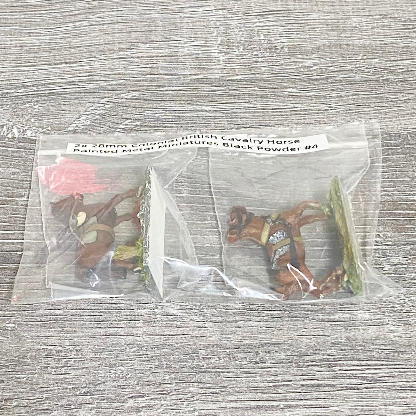 2x 28mm Colonial British Cavalry Horse Painted Metal Miniatures Black Powder #4