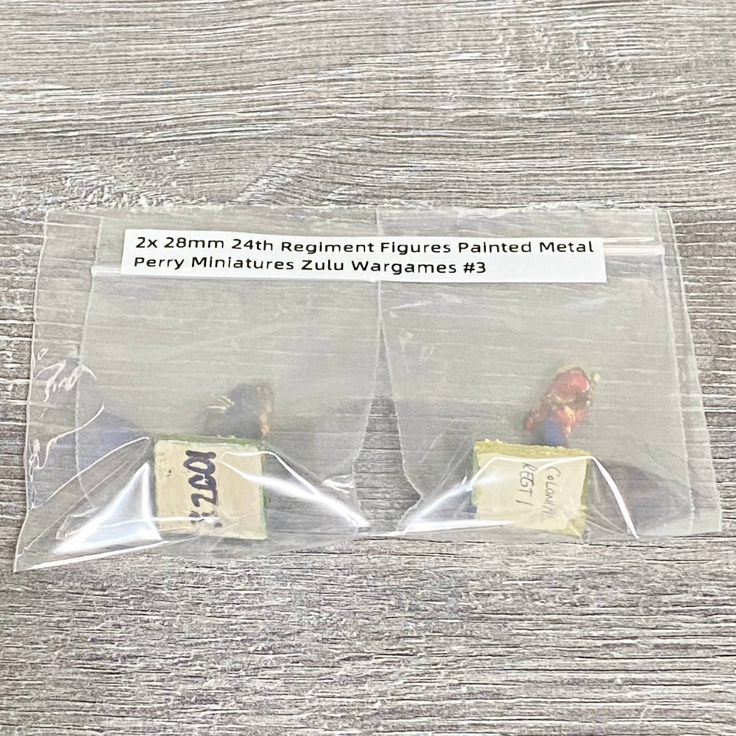 2x 28mm 24th Regiment Figures Painted Metal Perry Miniatures Zulu Wargames #3