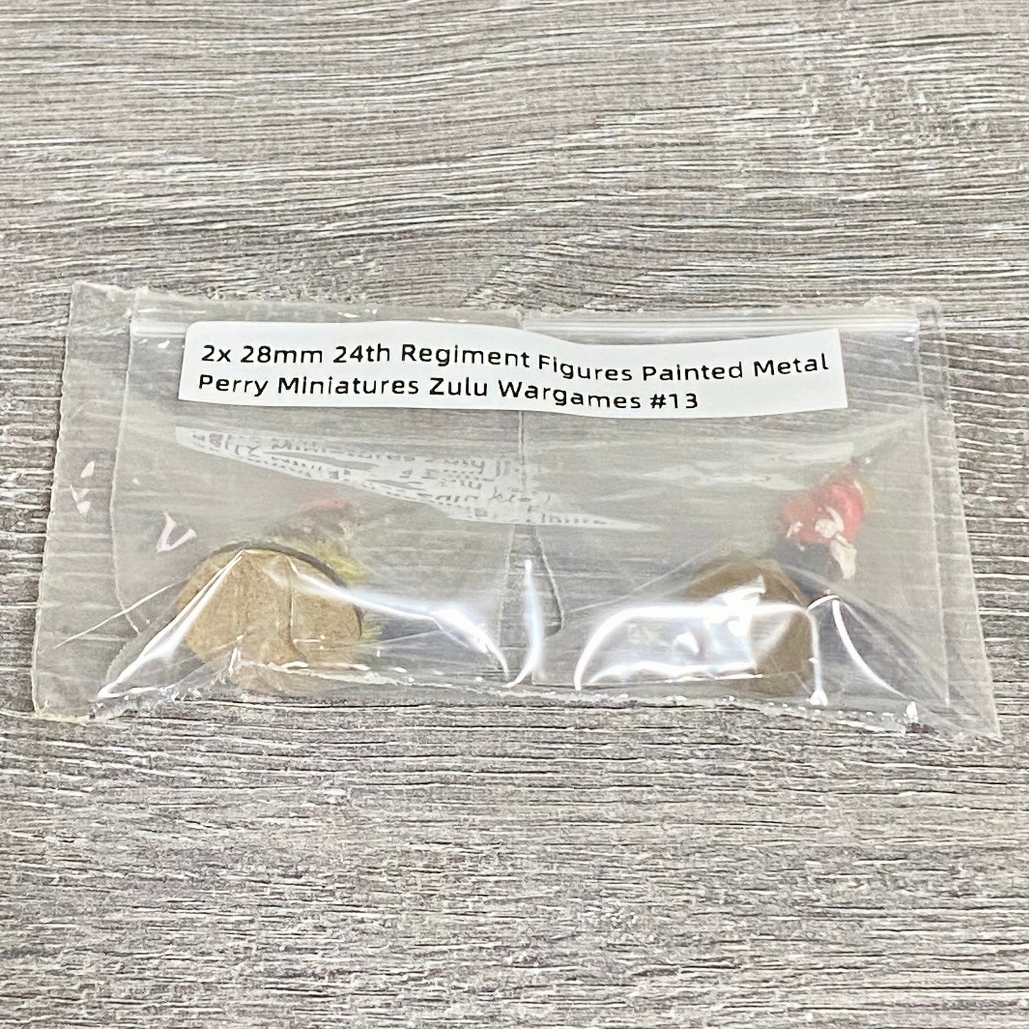2x 28mm 24th Regiment Figures Painted Metal Perry Miniatures Zulu Wargames #13