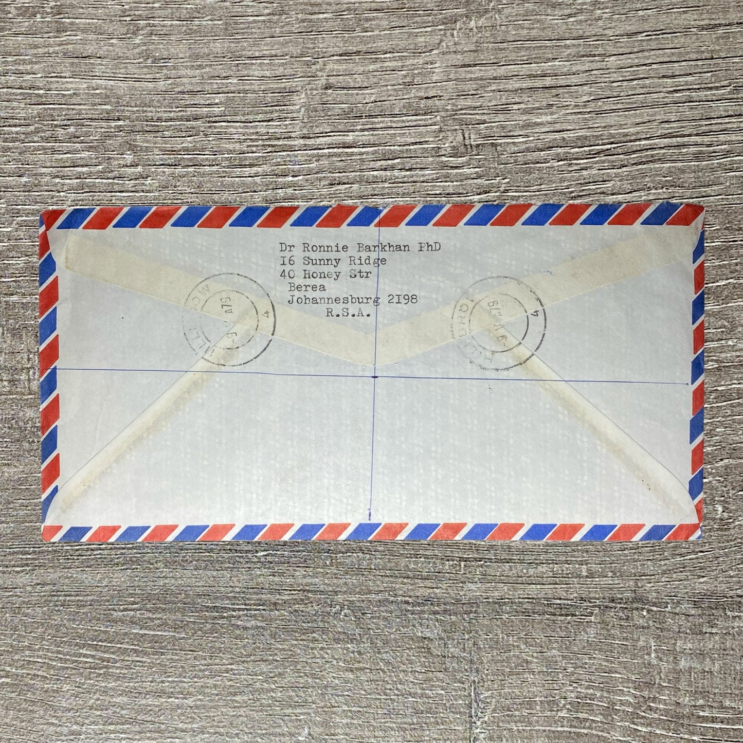 1978 Air Mail Par Avion Cover South Africa To Cambridge RSA 1c 2c 3c 4c 5c 25c
