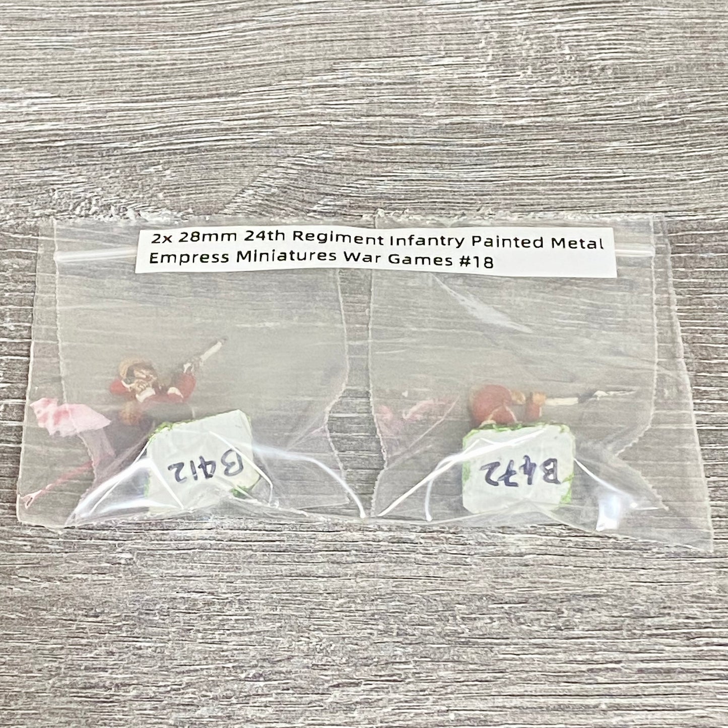 2x 28mm 24th Regiment Infantry Painted Metal Empress Miniatures War Games #18