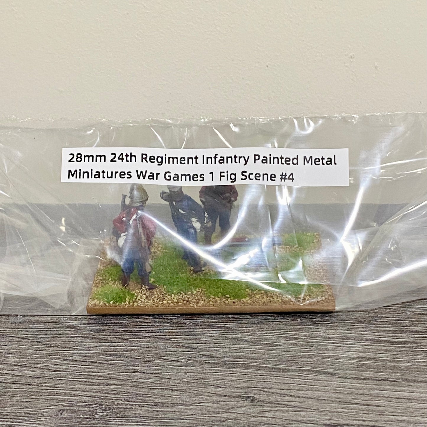 28mm 24th Regiment Infantry Painted Metal Miniatures War Games 1 Fig Scene #4