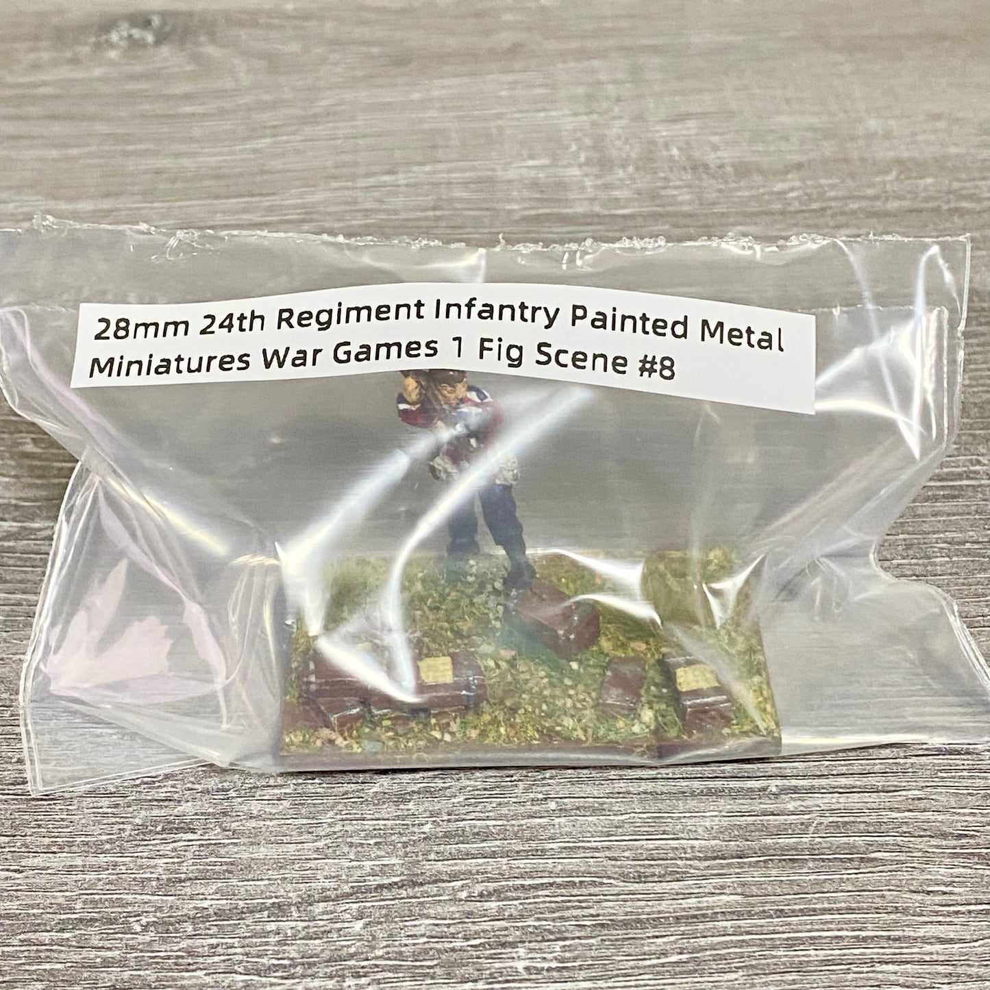 28mm 24th Regiment Infantry Painted Metal Miniatures War Games 1 Fig Scene #8