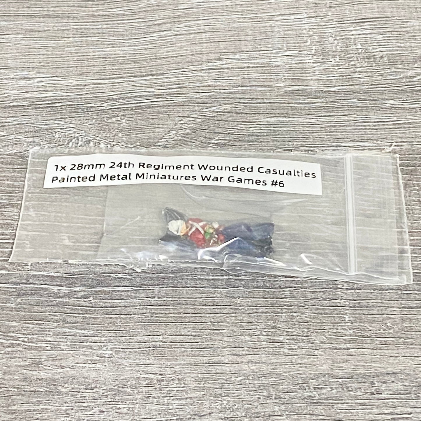 1x 28mm 24th Regiment Wounded Casualties Painted Metal Miniatures War Games #6