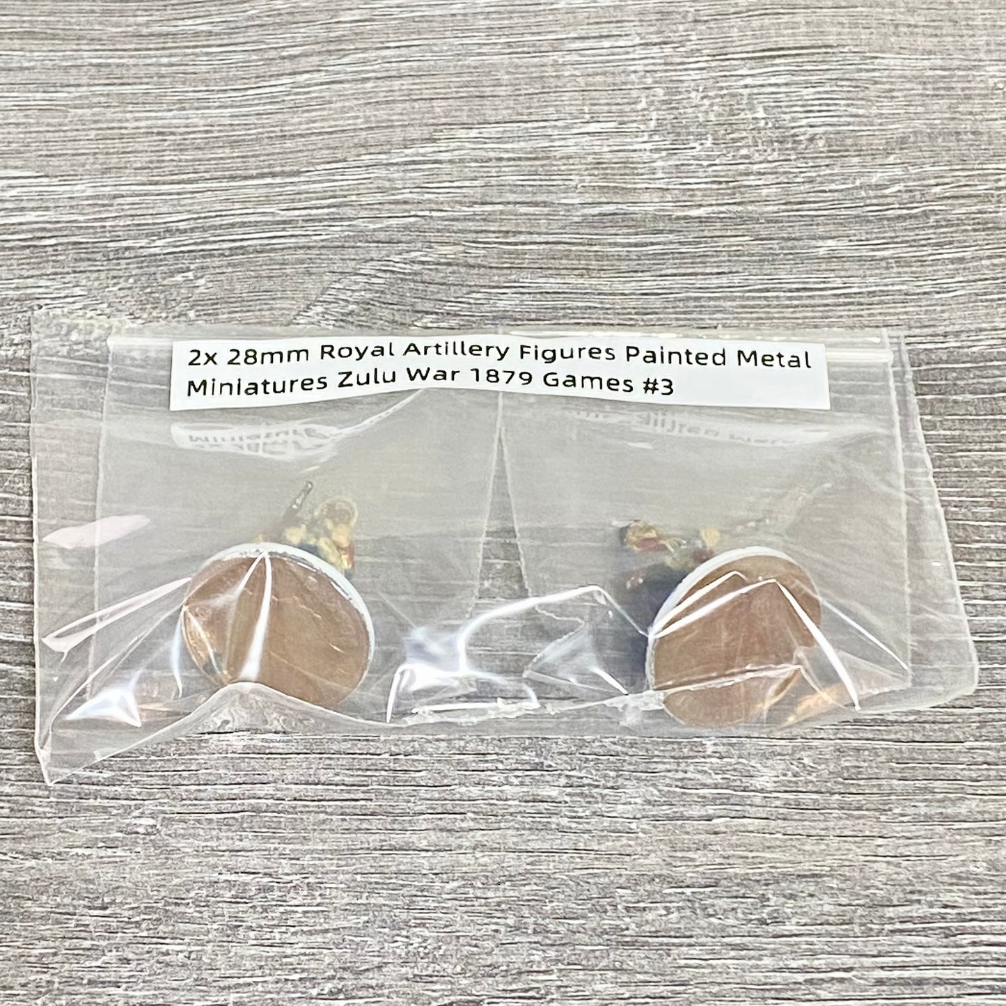 2x 28mm Royal Artillery Figures Painted Metal Miniatures Zulu War 1879 Games #3