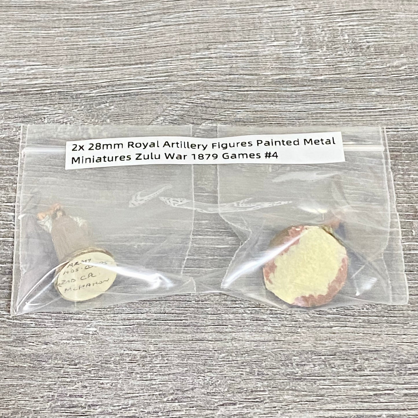 2x 28mm Royal Artillery Figures Painted Metal Miniatures Zulu War 1879 Games #4