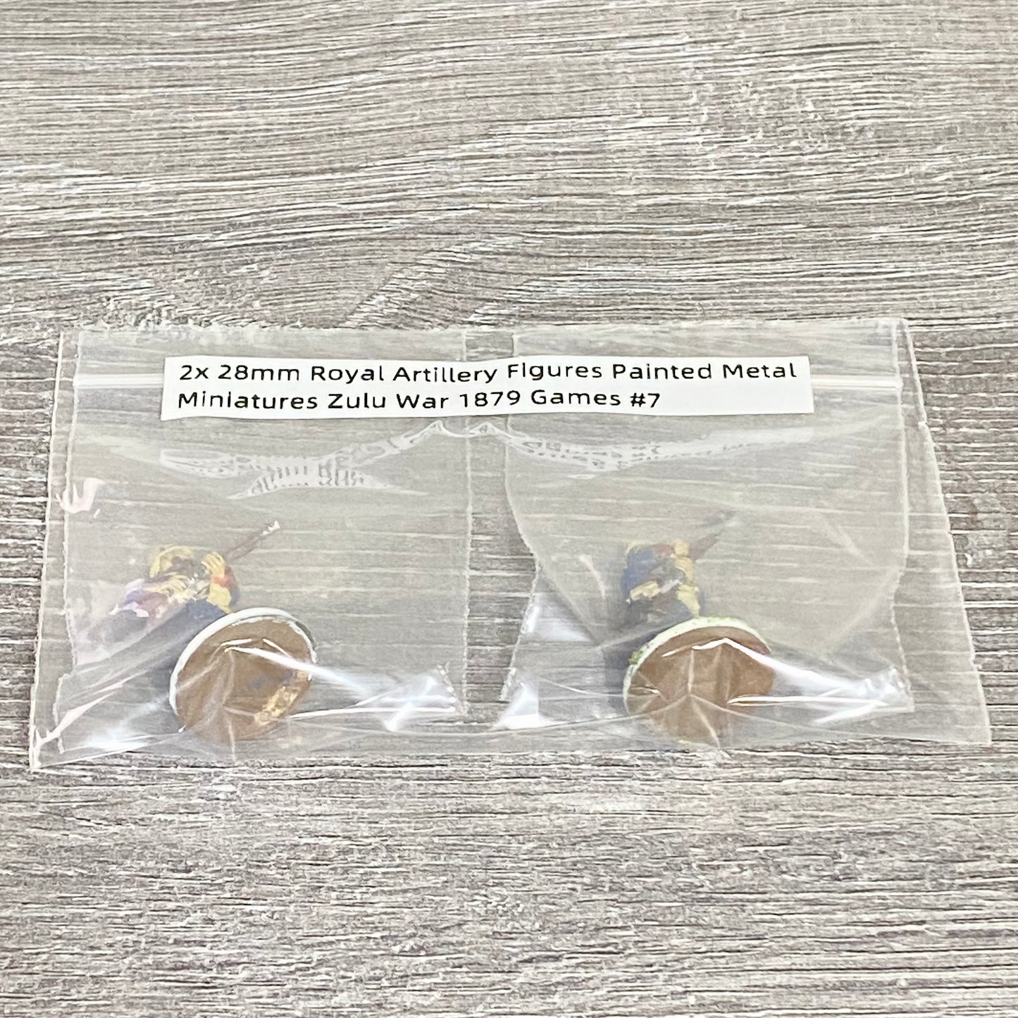 2x 28mm Royal Artillery Figures Painted Metal Miniatures Zulu War 1879 Games #7