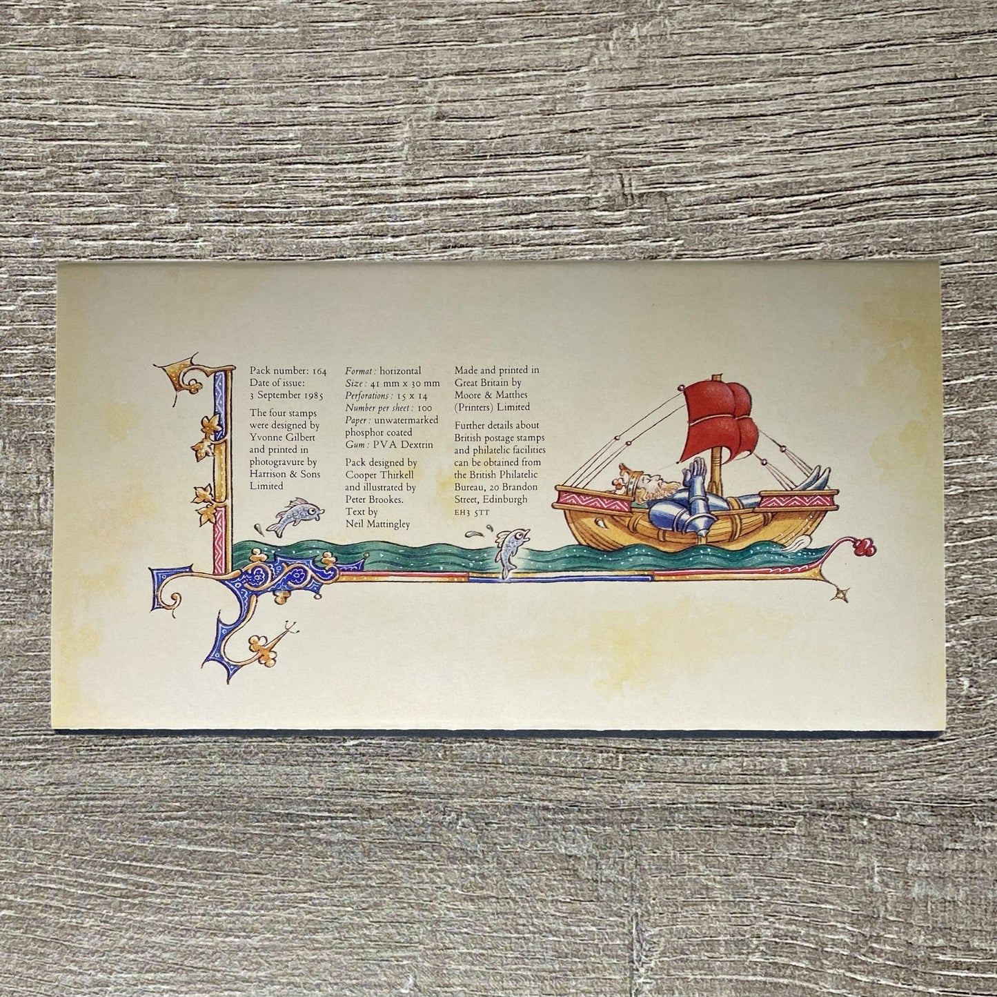 GB QEII 1985 Royal Mail Arthurian Legend Mint Stamps Presentation Pack No. 164