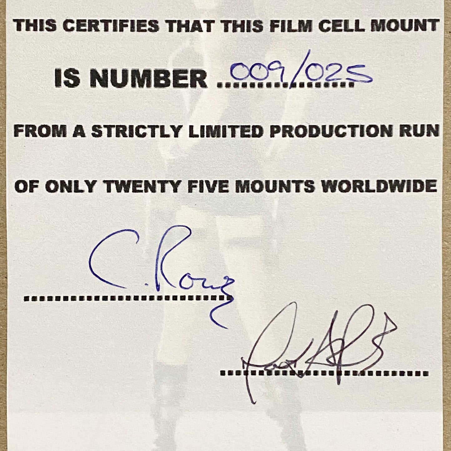 Tomb Raider Lara Croft Film Cell 009/025 Limited Edition Display Extremely Rare